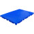 山顶松 防潮垫板 塑料栈板组合式地台板仓库地垫板 圆孔蓝加厚30*30*3cm