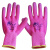 L578彩尼龙乳胶发泡手套 耐磨止滑劳保防护耐用手套 星宇L57812双粉红色 M
