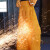 牛皮电焊防护围裙焊工隔热防烫防火阻燃电焊防护工作皮衣 6090基础版 黄色