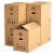 冇力 搬家纸箱70*50*50cm加大号【五只装】加厚快递箱打包箱收纳箱储物整理箱