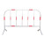 京顿 镀锌铁马护栏1.2*2m  市政护栏 道路施工护栏隔离栏公路护栏铁马围栏 白红/6kg
