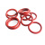 硕达建联 O型圈 红色密封耐高温管道仪表机硅胶圈 单位 件 9*1.9mm(100个） 