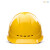 埠帝海华A3安全帽工地国标透气工地头盔电力工程安全帽安全生产工作帽 A3黄下巴托帽带
