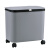 金诗洛 K5133 可移动垃圾分类桶 多功能干湿分离带盖垃圾桶分层收纳置物架 三层灰色