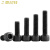 嘉耐特 DIN912 高强度12.9级杯头内六角螺丝 圆柱头发黑加长螺栓 M12*65半牙（20个） 