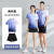 斯塔弗羽毛球服套装男女款速干排球服比赛羽毛球衣运动训练乒乓球服定制 7506B女粉色+301白短裙 XL