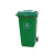 户外垃圾桶大号加厚塑料100l120240升室外商用环卫分类小区带盖桶 240L升级款+盖+轮