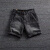 YGRP2024新款美式复古做旧水洗牛仔短裤男士三分裤夏季薄款工装四分裤 黑灰 c#c243高质量 28
