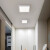 灯灵led明装面板灯圆方形筒灯厨房过道玄关卫生间平板吸顶灯灯具 明装方形10.5cm-白光6W