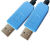 免驱USB转串口商米蜻蜓连收银机连盒F1F4配线连接线数据线 蓝色 3.0m