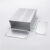 DYQT铝合金外壳铝型材盒子分体带耳铝壳电池盒壳体PCB壳开孔定制92*35 氧化白色100mm