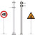 陕西国安交通标志牌高速公路停车场标识指示牌道路安全施工标示牌 白色 多种款式咨询客服15935576