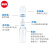 NUK宽口玻璃奶瓶婴儿奶瓶0-6月中圆孔乳胶蓝色240ml德国进口图案随机