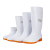 定制适用大码白色雨鞋食品厂工作雨靴防滑食品卫生靴防油加绒加棉保暖水鞋 509中高筒白色加厚款 标准码 36