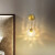 定制适用定制适用铜壁灯简约现代卧室床头灯过道楼梯创意个性客厅 9133暖光 7W