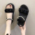 Rindu品牌【厂家直销】女鞋新款时尚厚底休闲凉鞋凉拖鞋女士 黑色  ；24年流行的凉鞋 35码