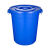 大号圆形垃圾桶户外环卫工业加厚垃圾桶商用食堂厨房垃圾桶 45升桶带盖白色