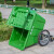 400L环卫垃圾车手推车小区物业保洁清运车移动垃圾桶三轮环卫车体 灰色
