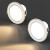 帛瑞科LED筒灯嵌入式家用桶灯天花灯孔灯客厅家用卧室过道射灯 白+黑（三色变光）加厚款