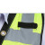 瑞可特 RSF222 透气反光背心 建筑工地防护衣 多功能夜间交通施工反光服 荧光绿 S 