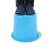 兰诗 DA2160 塑料水桶手提桶加厚水桶 口径35.5*高31cm约20升有盖水桶5个装蓝色