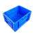 海斯迪克 HKW-165 加厚塑料周转箱 韩式物流箱仓储物箱 货架零件箱运输汽车配件工具箱 480*380*105mm蓝