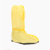 埠帝酸碱鞋套化工化学品液体实验防护防硫酸防酸碱鞋套靴套pvc危化品 黄色防化鞋套（1双） 更大码