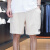 adidas阿迪达斯运动裤男裤夏季新款休闲裤NEO针织透气宽松五分裤短裤 IP4044米色 XL