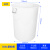 琴奋加厚塑料水桶白色380L 工业储水圆桶大桶化工胶桶厨房大号垃圾桶 不带盖