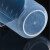 塑料烧杯50/100/250/500/1000ml实验室器材带刻度透明计量杯塑料 1000ml直柄带盖(1个)