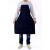 牛仔布围裙加厚无袖棉布男女工作罩衣防污电焊业劳保耐磨耐脏 带兜围裙5条长100x70