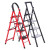 家用梯子多功能折叠梯加厚人字梯可移动免安装加固多层铝合金梯子 加固白色4步梯