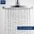 高仪（GROHE）进口淋浴花洒套装 200MM新天瀑顶喷花洒 带下水淋雨龙头26452001 有下出水