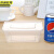 长方形一次性餐盒塑料外卖打包盒子JZSB-9311B 500ml黑色100套带盖