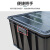 卉圳 防静电周转箱黑色整理收纳箱电子元件物料盒零件盒胶箱带盖HN772