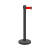一隔离带伸缩带栏杆不锈钢安全警戒线警示柱银行排队 【加重】黑色-3米线