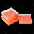 TEFRA-PRO2D冻存盒T861200橙色2英寸PC100孔冻存盒底部镂空适配2.0ml外旋冻存管5个/包