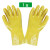 佳护全浸塑杀鱼橡胶止滑加厚全胶皮防水防滑工作耐磨防油劳保手套 黄色浸塑手套（5双） 均码