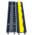 线槽减速带橡胶PVC电线电缆保护槽室内户外舞台地面过线桥盖线板 室内黄色大一槽(槽径87*34mm) 适合行人通行