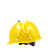 旷峙 安全帽 防砸 国标玻璃钢头盔 建筑工程头盔 圆形安全帽 圆形180E【PE玻钢】 产品一个价
