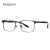 明治（KHDESIGN） 眼镜架男女配线框光学镜 金属全框可配近视眼镜平光镜 S2855 C1 枪色哑黑色镜框（模特款） 镜框+万新1.59高清镜片