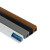 艾思欧 PVC墙角线槽 明装直角隐形阴角三角扇形走线槽 1.4cm黑色配件6个（各一个） 单拍不发 ASOL0011