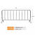 不锈钢铁马护栏移动围栏商场活动分流地铁施工安全防护隔离栏 升级钢材质32管高1.2米长1.5米
