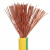 郑联 国标BVR单芯多股铜芯工程软电线电缆 BVR95平方黄色（1米）