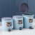 曦巢 垃圾桶家用厨房垃圾桶脚踏式卫生间带盖垃圾桶厨房垃圾桶 带盖10L蓝色