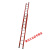 绝缘梯子玻璃钢纤维升降伸缩梯电工供电加厚工程梯直梯 6.5米 绝缘二联升降