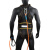 五点式安全带 高空作业全套GM8217 双挂钩保险带 电工安全绳套装 黑色-单大钩3米