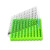 绿冻 100格0.5ml塑料细胞冻存盒超低温冰箱冻存盒液氮保存盒抗体样品冻存管存放盒 100格白色（1个）