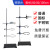 铁架台实验室架子台杆化学实验器材滴定台固定支架十字夹不锈钢大号实验架试管夹子小型蝴蝶夹三足铁架台铁圈 国标一杆一座高80cm