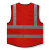 GM  环卫工反光马甲安全背心透气工地施工 可印logo 1件 红色 